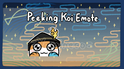 Peeking Koipanion Emote